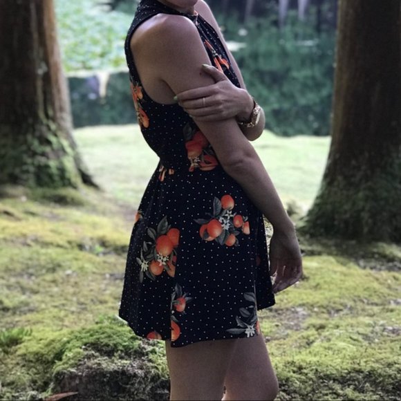 Forever 21 | Tangerine Romper | S - Picture 4 of 6